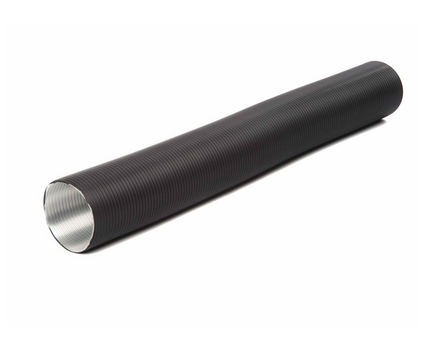 Aluflexrohr DN100 schwarz beschichtet
