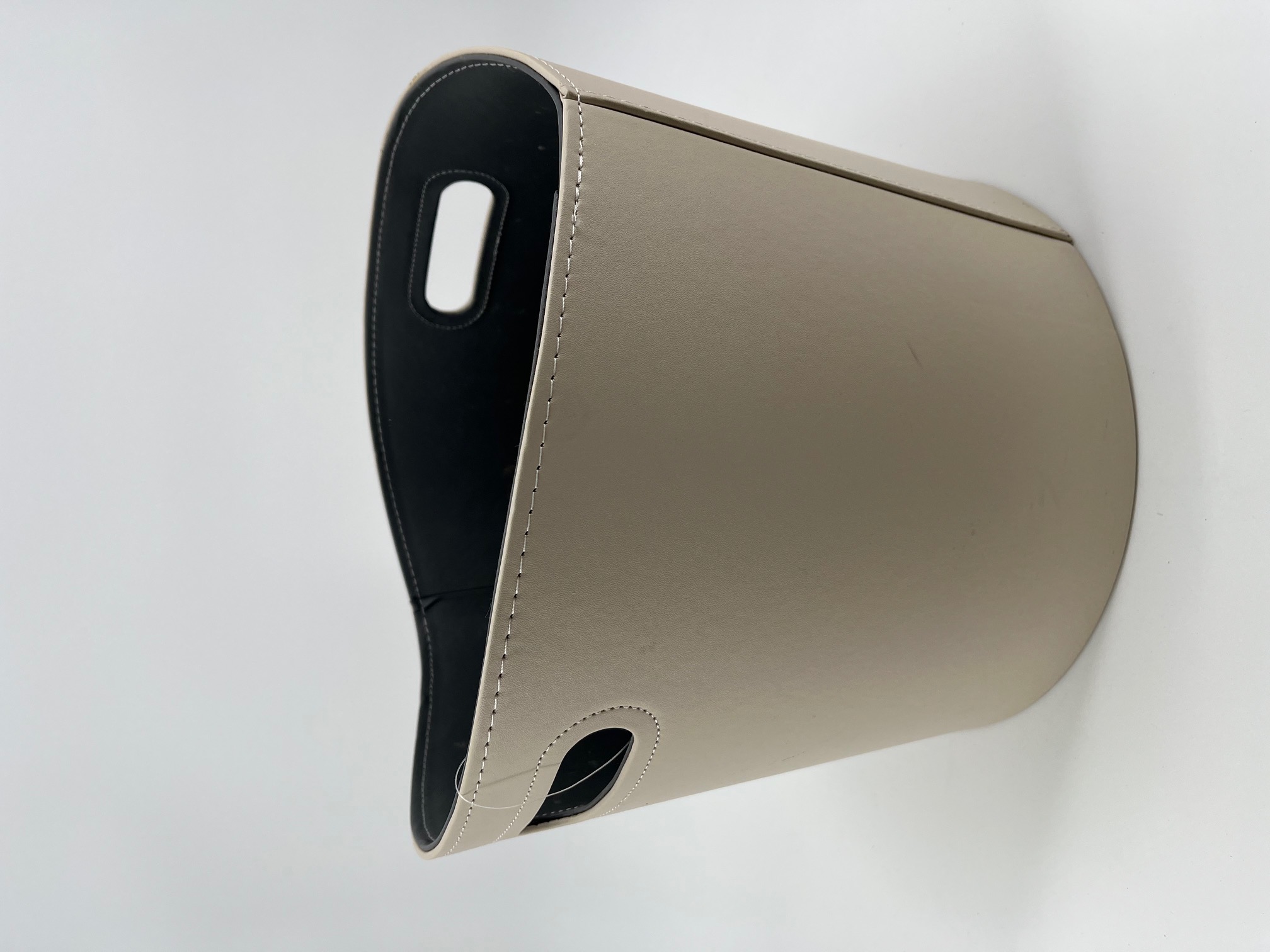 Kaminholz - Korb rund beige