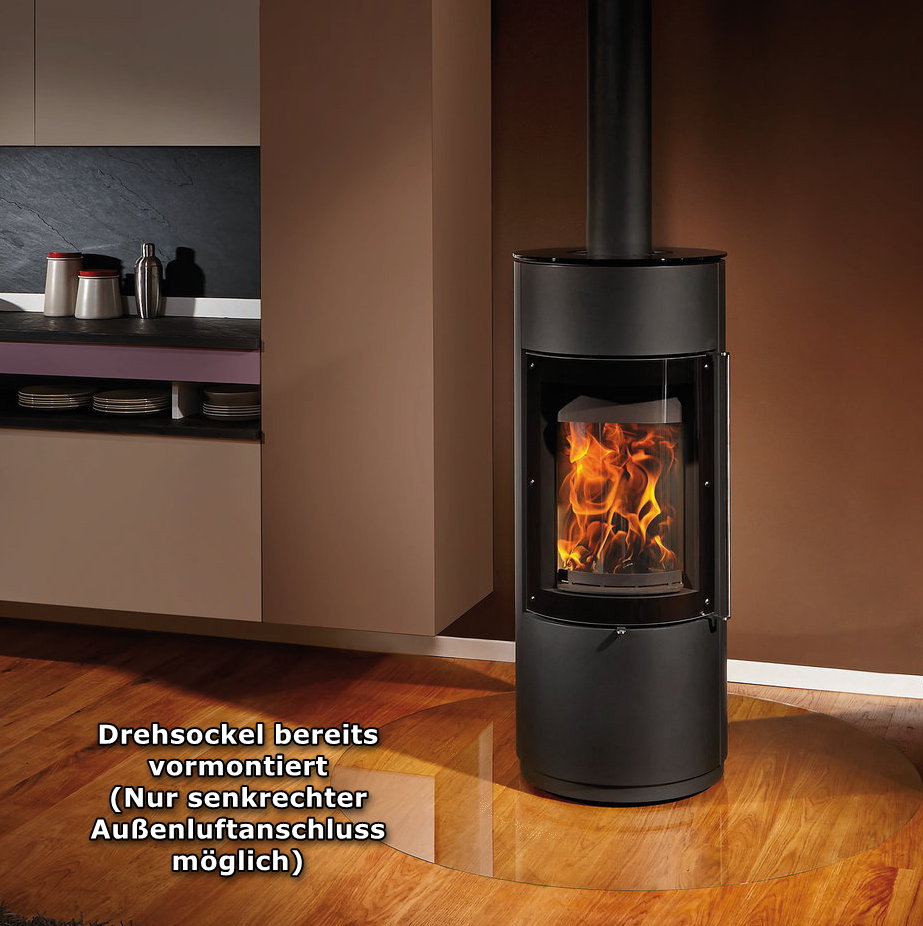 Nimes Steel drehbar anthrazit Max Blank Kaminofen