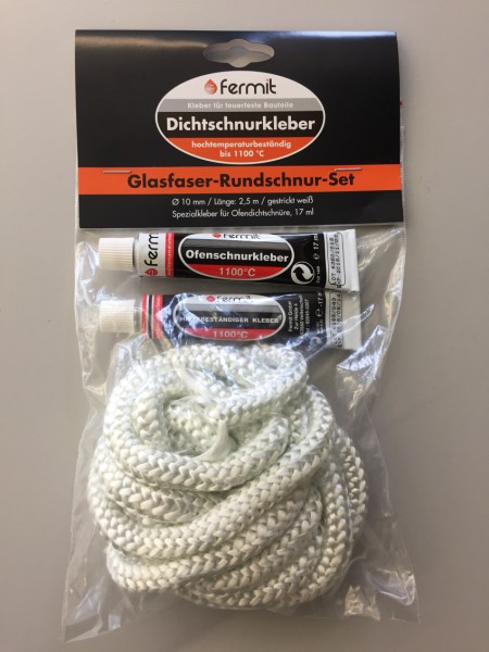 Dichtband-Set für Ofentüre Varde Ovne Glasfaser Rundschnur gestrickt  Dichtschnur Ofen Dichtung Feuerraumtür Dichtung Ofentür Dichtung  Brennraumtür Dichtung