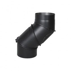 Bogen 0-90° schwarz DN150 4-teilig