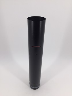 Pelletrohr 500mm mit Revision DN80 schwarz PelletLine