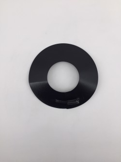 Wandrosette DN80 schmal schwarz Pellet-Line